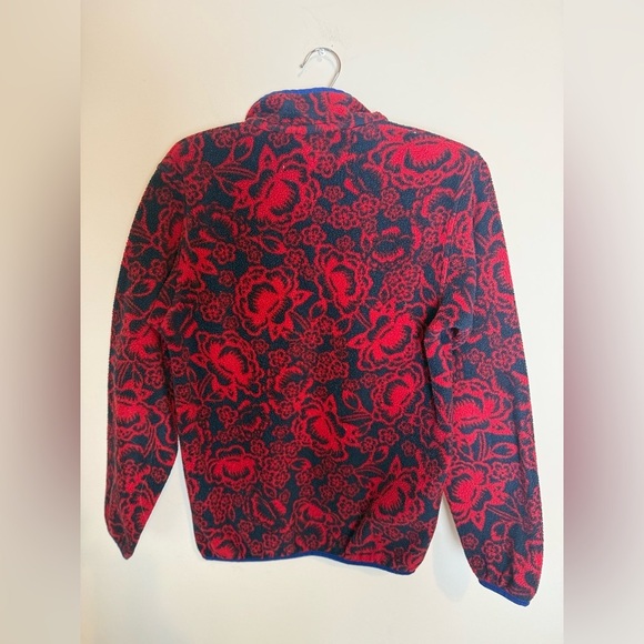 Patagonia Womans XS Snap T Synchilla Fleece  Barceloneta Classic Red - Picture 6 of 11